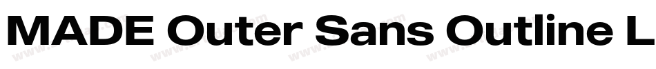 MADE Outer Sans Outline Light PERSONAL USE字体转换